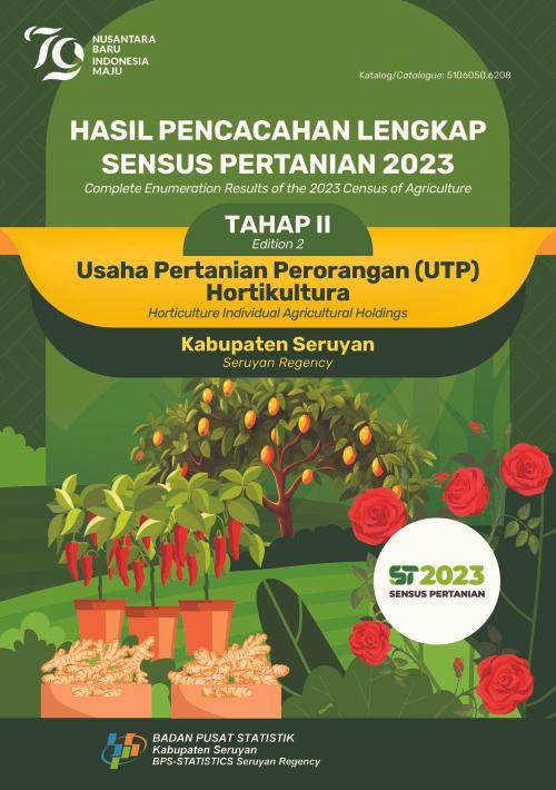 Complete Enumeration Results of the 2023 Cencus of Agriculture Horticulture Individual Agricultural Holdings Seruyan Regency